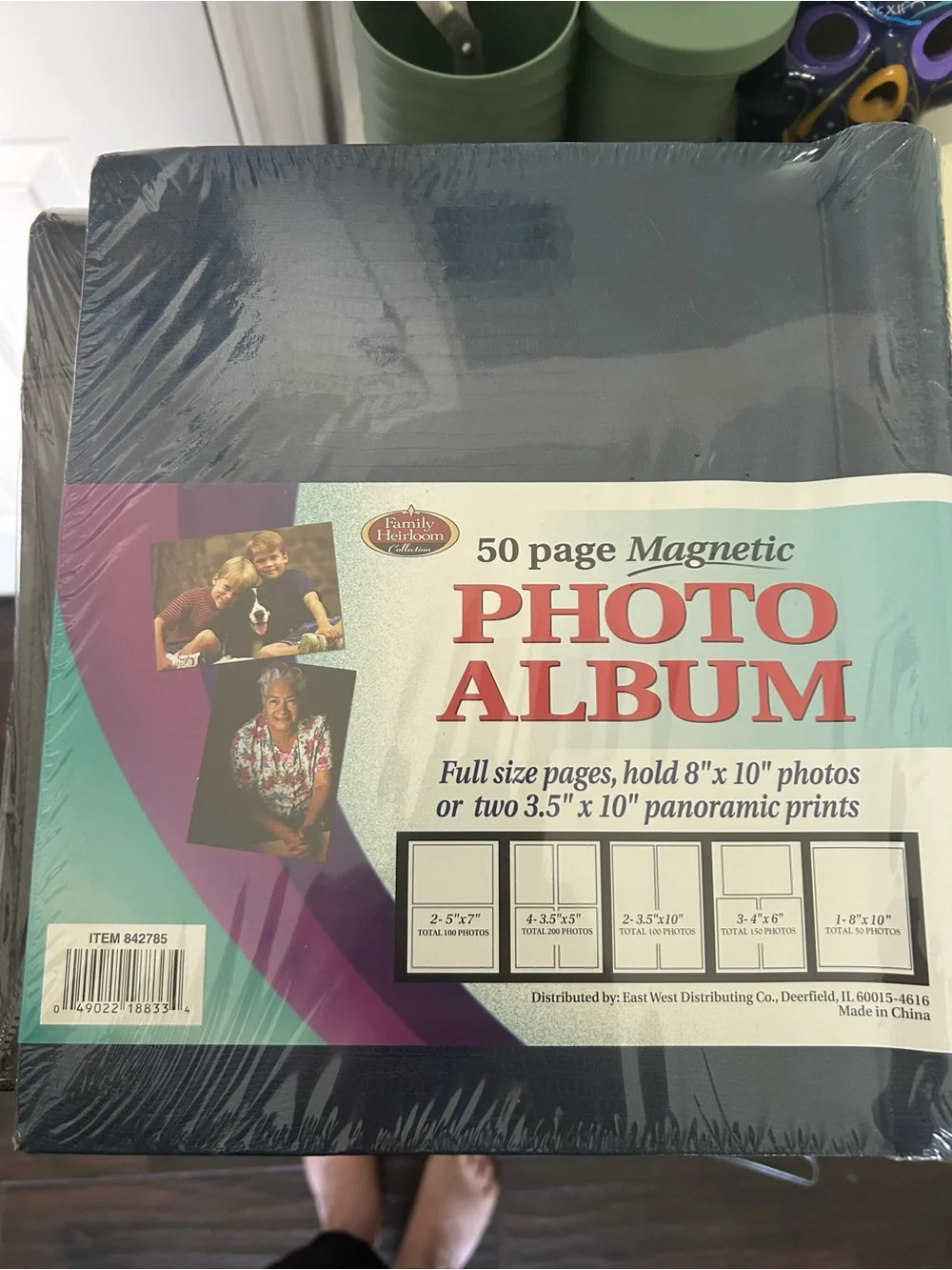 Family Heirloom Collection Photo Album 50 Page Magnetic Green New